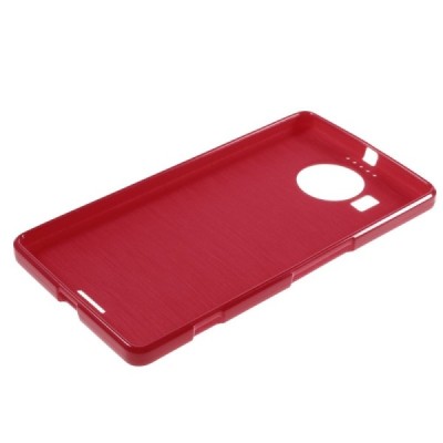 Nokia Lumia 950 XL kieto silikono TPU baltas raudonas - nugarėlė / Priedai.lt