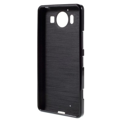 Nokia Lumia 950 cieta silikona (TPU) melns apvalks / vacins.lv