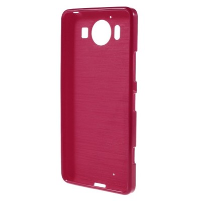 Nokia Lumia 950 kieto silikono TPU raudonas dėklas - nugarėlė / Priedai.lt