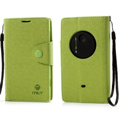 MLT atvēramais Nokia Lumia 1020 zaļš futrālis - maciņš / Vacins.lv