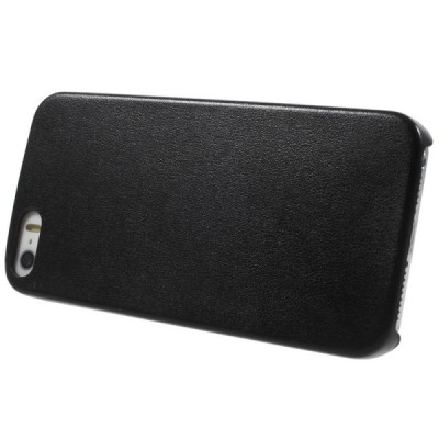 Apple iPhone 5s Slim Leather melns ādas itin plāns apvalks / Vacins.lv