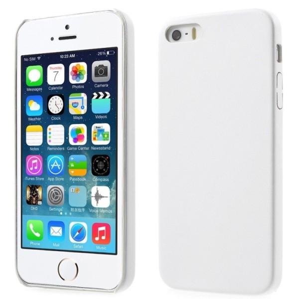 „Slim Leather“ apvalks - balts (iPhone 5 / 5S / SE 2016)