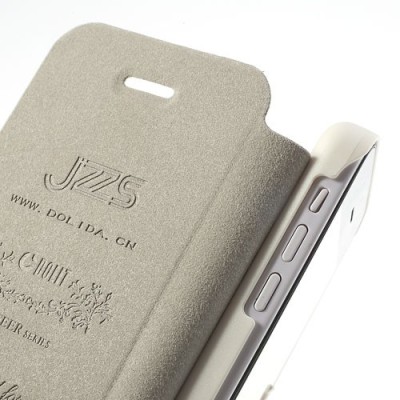 Baltas „Dolit“ JZZS atverčiamas Apple iPhone 5C dėklas (dėkliukas) / Priedai.lt