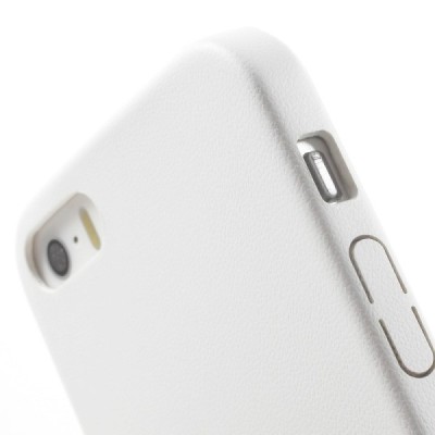 Apple iPhone 5s Slim Leather balts ādas itin plāns apvalks / Vacins.lv