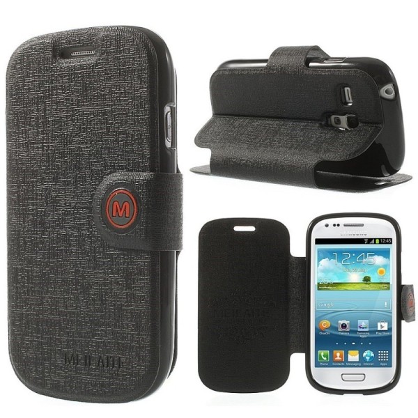 „Meilate“ atverčiamas dėklas - juodas (Galaxy S3 mini)