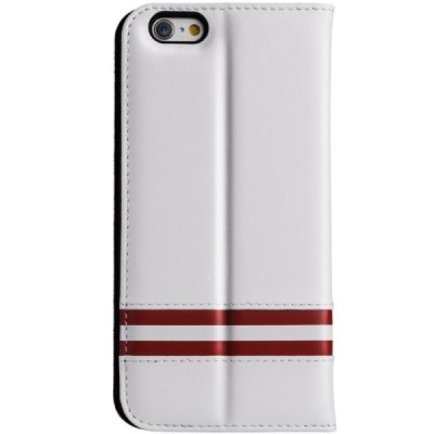 Prabangus „Comma“ odinis atverčiamas baltas Apple iPhone 6 Plus (6s Plus) dėklas / Priedai.lt