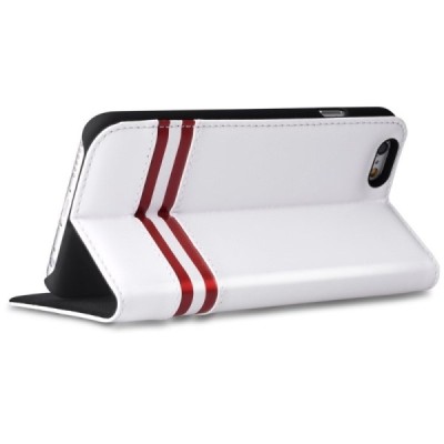 Prabangus „Comma“ odinis atverčiamas baltas Apple iPhone 6 Plus (6s Plus) dėklas / Priedai.lt