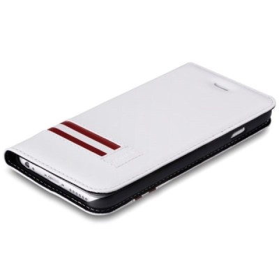 Prabangus „Comma“ odinis atverčiamas baltas Apple iPhone 6 Plus (6s Plus) dėklas / Priedai.lt