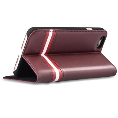 Prabangus „Comma“ odinis atverčiamas tamsiai rudas Apple iPhone 6 Plus (6s Plus) dėklas / Priedai.lt