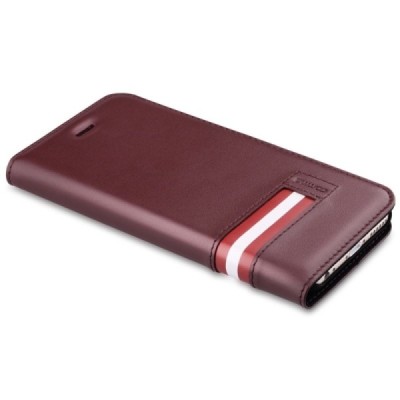 Prabangus „Comma“ odinis atverčiamas tamsiai rudas Apple iPhone 6 Plus (6s Plus) dėklas / Priedai.lt