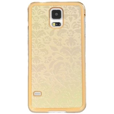 Samsung Galaxy S5 G900F plastmasas „Bloom“ zelta apvalks / vacins.lv