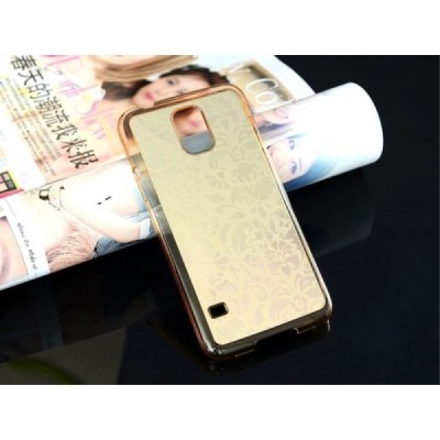 Samsung Galaxy S5 G900F plastmasas „Bloom“ zelta apvalks / vacins.lv