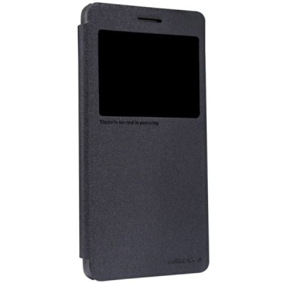 Lenovo K3 Note A7000 Nillkin Sparkle atvēramais melns futrālis / Vacins.lv