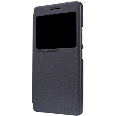 Lenovo K3 Note A7000 Nillkin Sparkle atvēramais melns futrālis / Vacins.lv