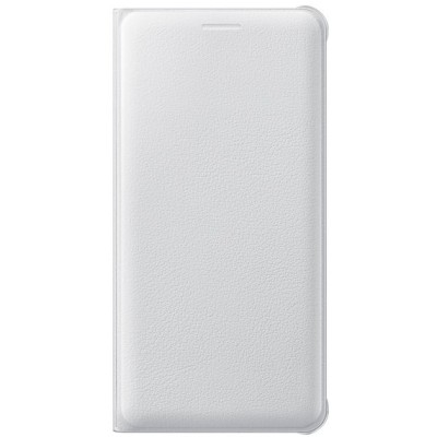 Samsung Galaxy A5 (2016) A510 oficiāls Flip Wallet Cover atvērams balts ādas maciņš (maks) / Vacins.lv