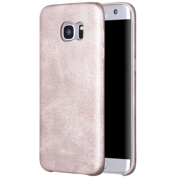 „X-Level“ Vintage ādas apvalks - smilšains (Galaxy S7 Edge)