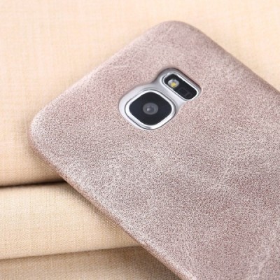 „X-Level“ Vintage Samsung Galaxy S7 Edge G935F smilšains ādas apvalks / Vacins.lv