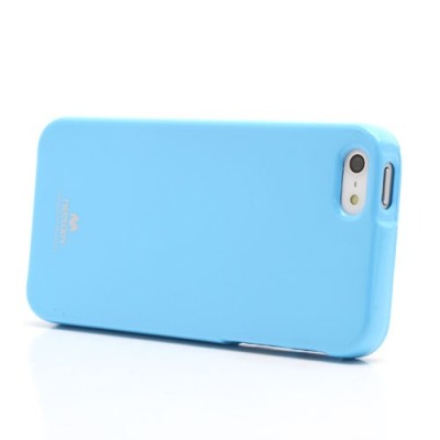 „Mercury“ Color kieto silikono (TPU) šviesiai mėlynas Apple iPhone SE (5, 5s) dėklas (dėkliukas) / Priedai.lt