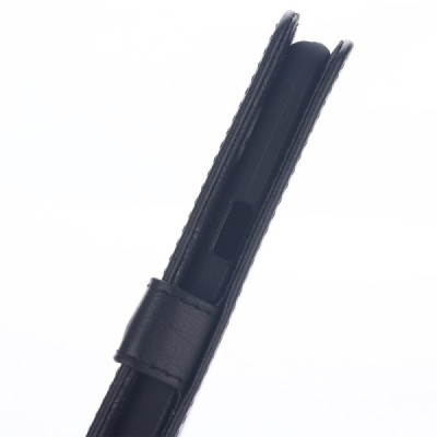 Samsung Galaxy A5 2016 (A510F) atvēramais ādas melns retro maciņš (maks) / Vacins.lv