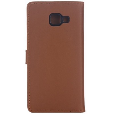 Samsung Galaxy A5 2016 (A510F) atverčiamas šviesiai rudas odinis retro dėklas - piniginė / Priedai.lt