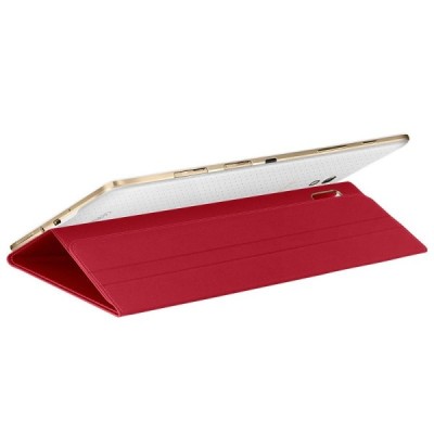 Origināls Samsung Galaxy Tab S 8.4 (T705, T700) Book Cover atvēramais sarkans ādas futrālis / Vacins.lv