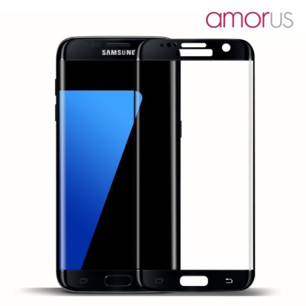 „Mofi“ Tempered Glass ekrāna aizsargstikls 0.22 mm - melns (Galaxy S7 Edge)