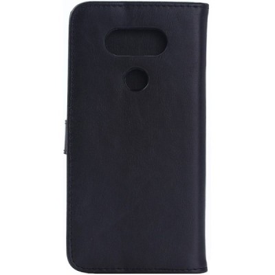 LG G5 (H850) atvēramais ādas melns retro maciņš (maks) / Vacins.lv