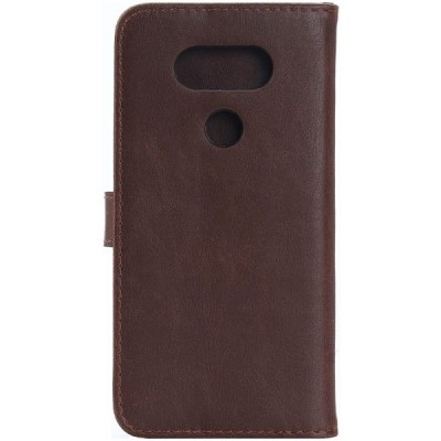 LG G5 (H850) atverčiamas tamsiai rudas odinis retro dėklas - piniginė / Priedai.lt
