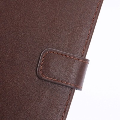 LG G5 (H850) atverčiamas tamsiai rudas odinis retro dėklas - piniginė / Priedai.lt