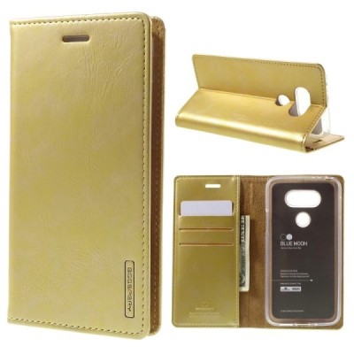 Mercury Blue Moon LG G5 atvērams zelta ādas maciņš / Vacins.lv