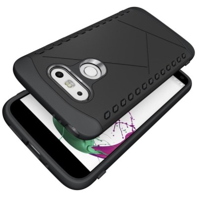 Pastiprinātas aizsardzības melns LG G5 H850 apvalks / Vacins.lv