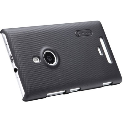 „Nillkin“ Frosted Shield juodas Nokia Lumia 925 dėklas (dėkliukas) / Priedai.lt