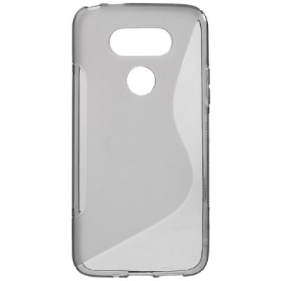 LG G5 cieta silikona (TPU) dzidrs (pelēks) un matēts apvalks / Vacins.lv