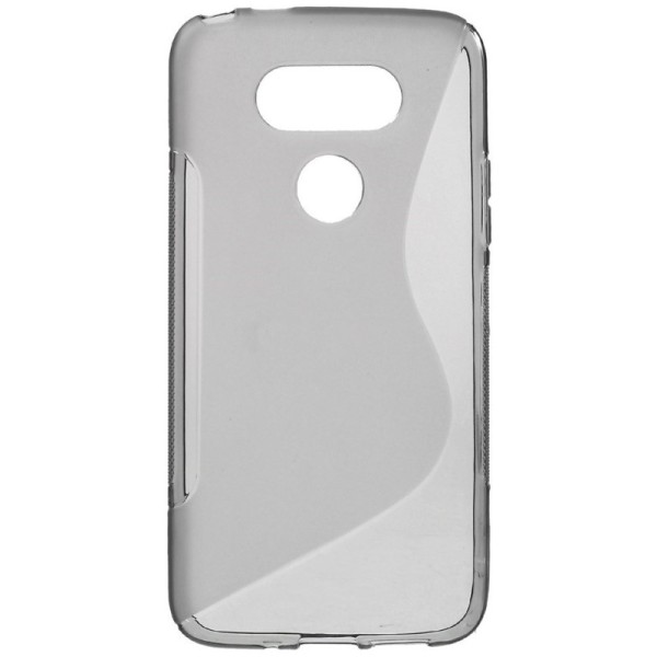 Cieta silikona (TPU) apvalks - dzidrs, pelēks (G5 / G5 SE)