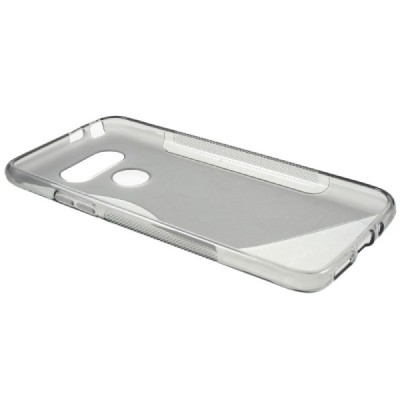 LG G5 cieta silikona (TPU) dzidrs (pelēks) un matēts apvalks / Vacins.lv