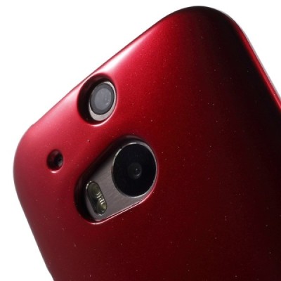 HTC One M8 raudonas Mercury kieto silikono (TPU) dėklas / Priedai.lt