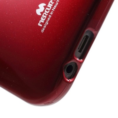 HTC One M8 raudonas Mercury kieto silikono (TPU) dėklas / Priedai.lt