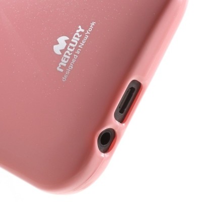 HTC One M8 šviesiai rožinis Mercury kieto silikono (TPU) dėklas / Priedai.lt