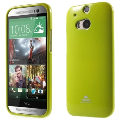HTC One M8 žalias Mercury kieto silikono (TPU) dėklas / Priedai.lt