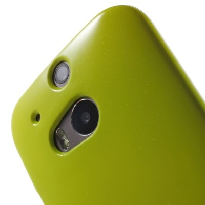HTC One M8 žalias Mercury kieto silikono (TPU) dėklas / Priedai.lt