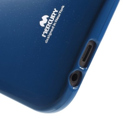 HTC One M8 tamsiai mėlynas Mercury kieto silikono (TPU) dėklas / Priedai.lt