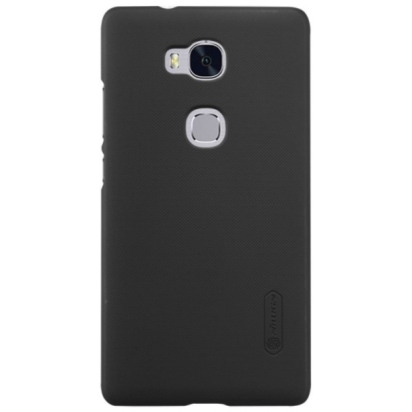 „Nillkin“ Frosted Shield apvalks - melns + ekrāna aizsargplēve (Honor 5X)