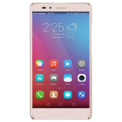 Huawei Honor 5X Nillkin Frosted Shield zelta plastmasas apvalks + ekrāna aizsargplēve / Vacins.lv