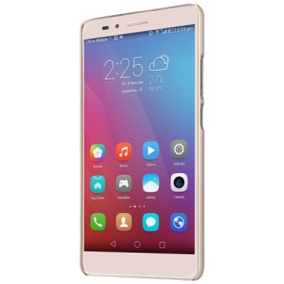 Huawei Honor 5X Nillkin Frosted Shield zelta plastmasas apvalks + ekrāna aizsargplēve / Vacins.lv