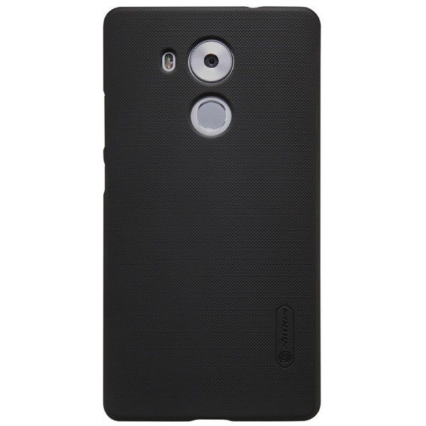 „Nillkin“ Frosted Shield dėklas - juodas + apsauginė ekrano plėvelė (Mate 8)