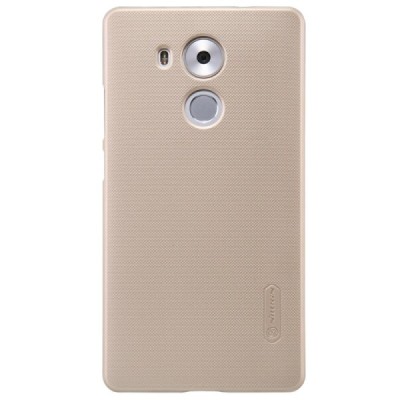 Huawei Mate 8 Nillkin Frosted Shield auksinis plastikinis dėklas + apsauginė ekrano plėvelė / Priedai.lt