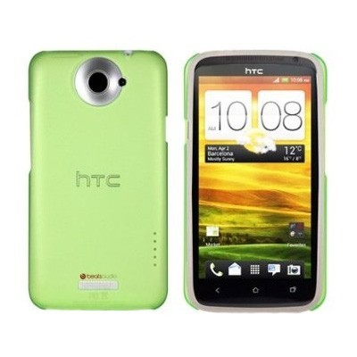HTC One X skaidrus žalias dėklas / Priedai.lt