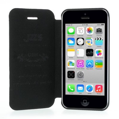 „Dolit“ JZZS atverčiamas Apple iPhone 5C juodas dėklas (dėkliukas) / Priedai.lt