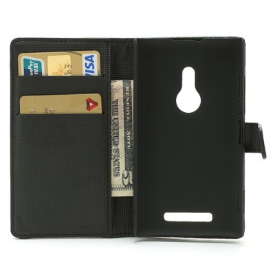 „Lychee“ juodas odinis Nokia Lumia 925 dėklas (dėkliukas) / Priedai.lt