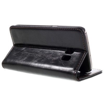 Samsung Galaxy S7 (G930) „CaseMe“ solidus atverčiamas juodas odinis dėklas - knygutė / Priedai.lt